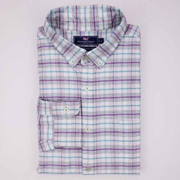 Vineyard Vines Slim Fit Murray Shirt L Large Size - Picture 1 of 8